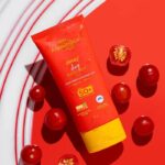 Aqualogica Detan+ Dewy Sunscreen SPF 50+ PA++++ with Cherry Tomato & HA - 80 g | Broad Spectrum SPF 50+ PA++++